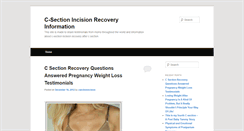 Desktop Screenshot of csectionincision.com