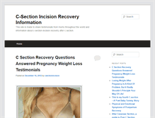 Tablet Screenshot of csectionincision.com